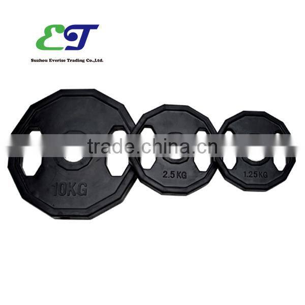 Olimpic plate with 2 holes / Deluxe Urethane olimpic plates / 10kg / 2.5kg / 1.25kg olimpic plates