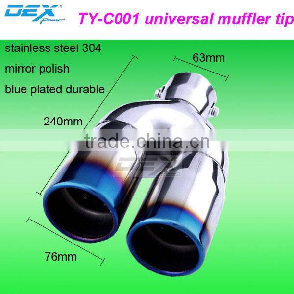 Racing car factory price universal stainless steel muffler tips