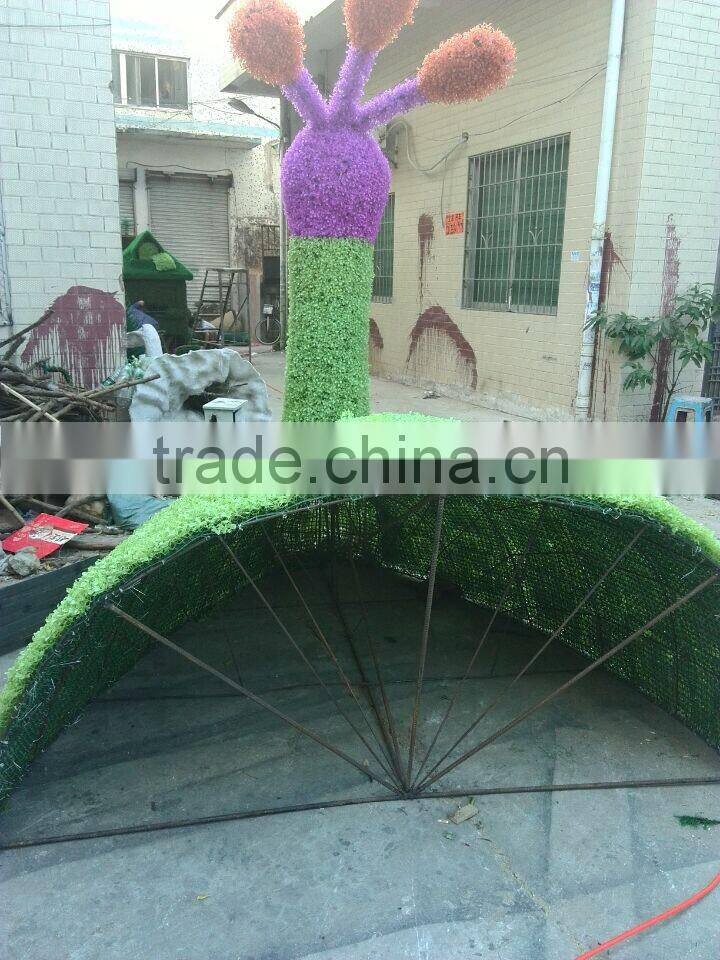 artificial animal topiary artificial peacock &artificial peacock bird