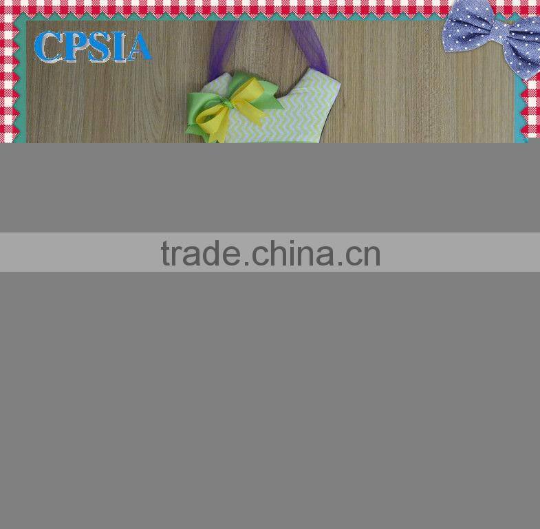 2013 Cute Flower Bow Holder For Girl Room Fashion Design Pink Cotton Tutu Bow Holder With Color Dots