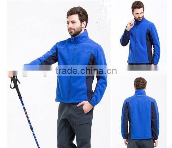 Warm windstopper softshell jacket zipper up micro polar fleece jacket