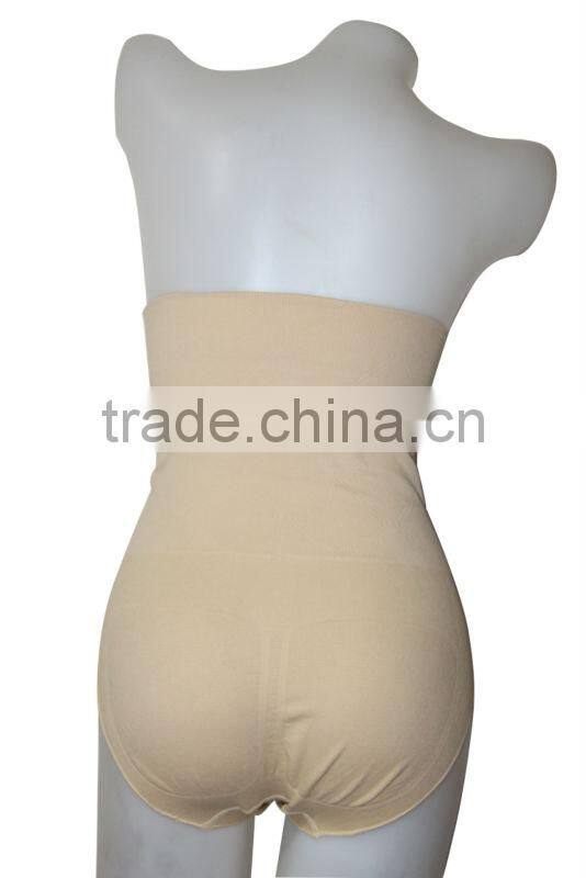 Seamless lady slimming panties / high waist briefs panty for lady