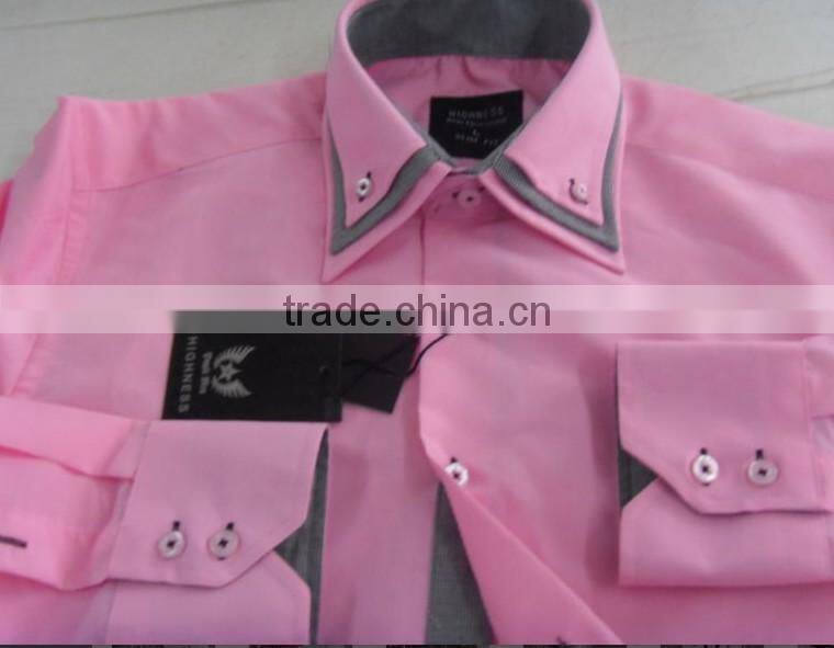 New designer 2014 fit casual slim shirt fashion designs man shirts