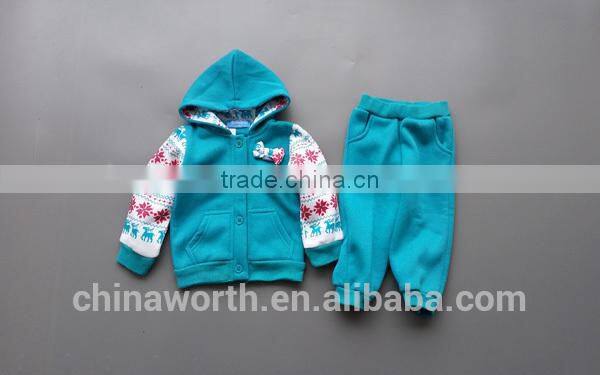 new cheap fleece kids clothes set/kids requirements clothing