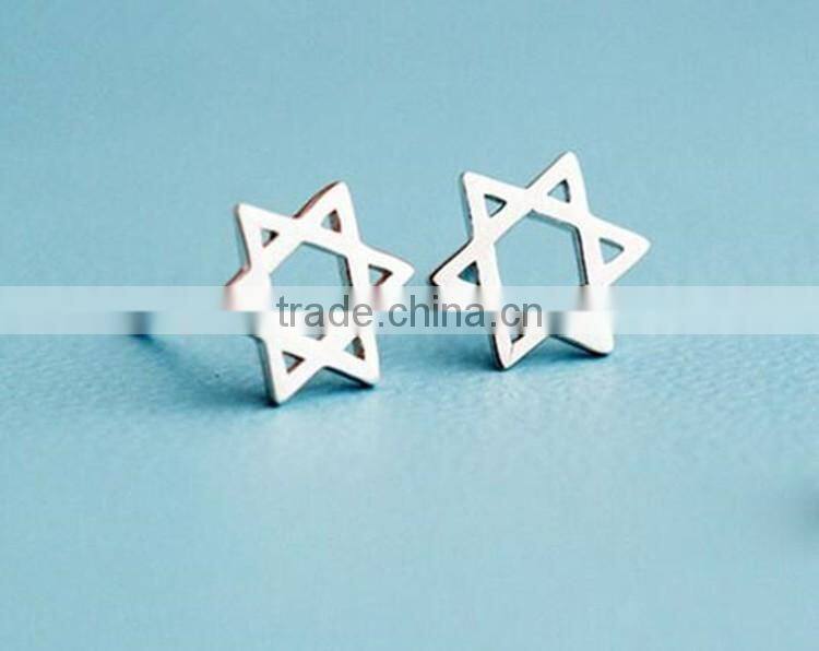 925 Sterling Silver Christmas Santa Elk Shaped Earrings