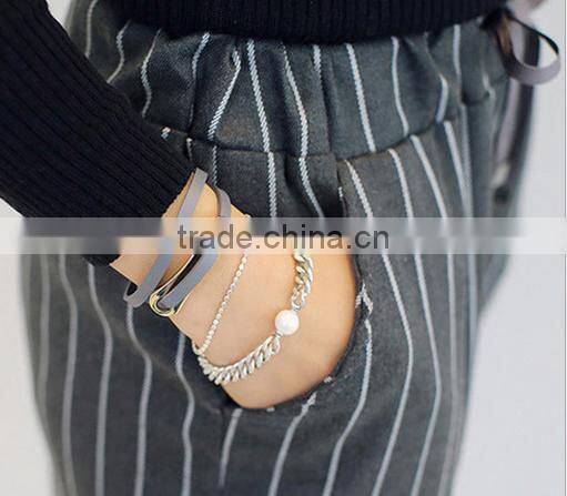 Big round circle charm brown genuine leather bracelets diy genuine leather bracelets for her gifts 2017