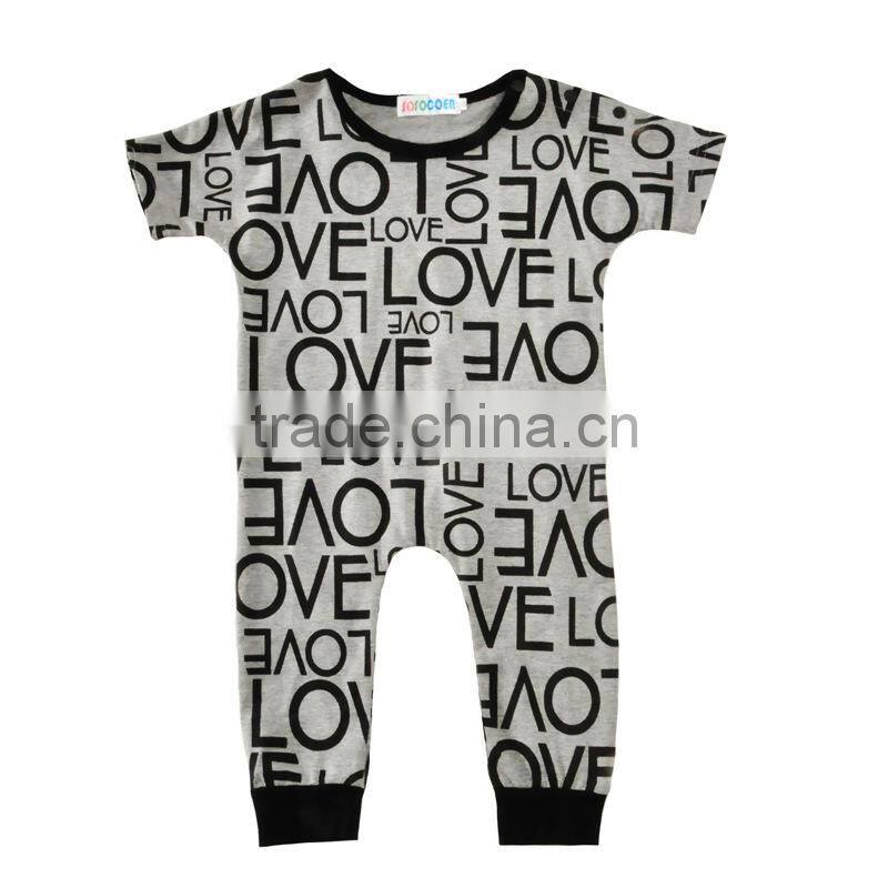 YF71236 autumn 2017 newborn clothing love letter printing baby clothes