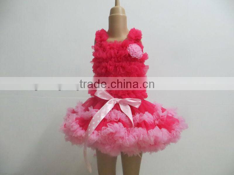 childrens clothing wholesale Cute Baby girls Tutu skirt suit with Bow Kids Fluffy Pettiskirt Sets