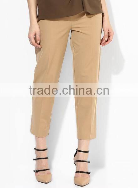 2016 new styles chino women pants ,khaki cropped chino pants