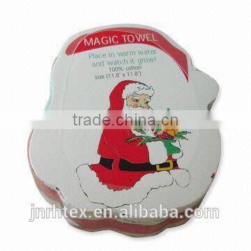2015 new products chrismas compressed towels item
