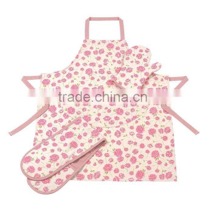 Custom design polyester kitchen apron made in china