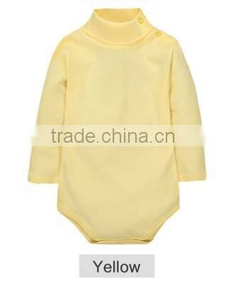 Color Customized Baby Clothing 2016 Newborn Carters Baby Jumpsuit Long Sleeve Infant Turn-down Collar Romper