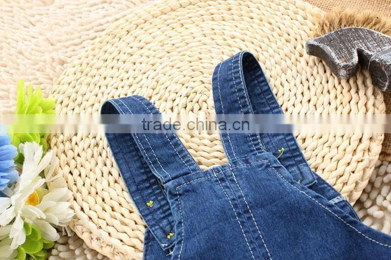 Little Kids Fashion Baby Pants Children Denim Short Overalls Kids Strap Jeans Pants