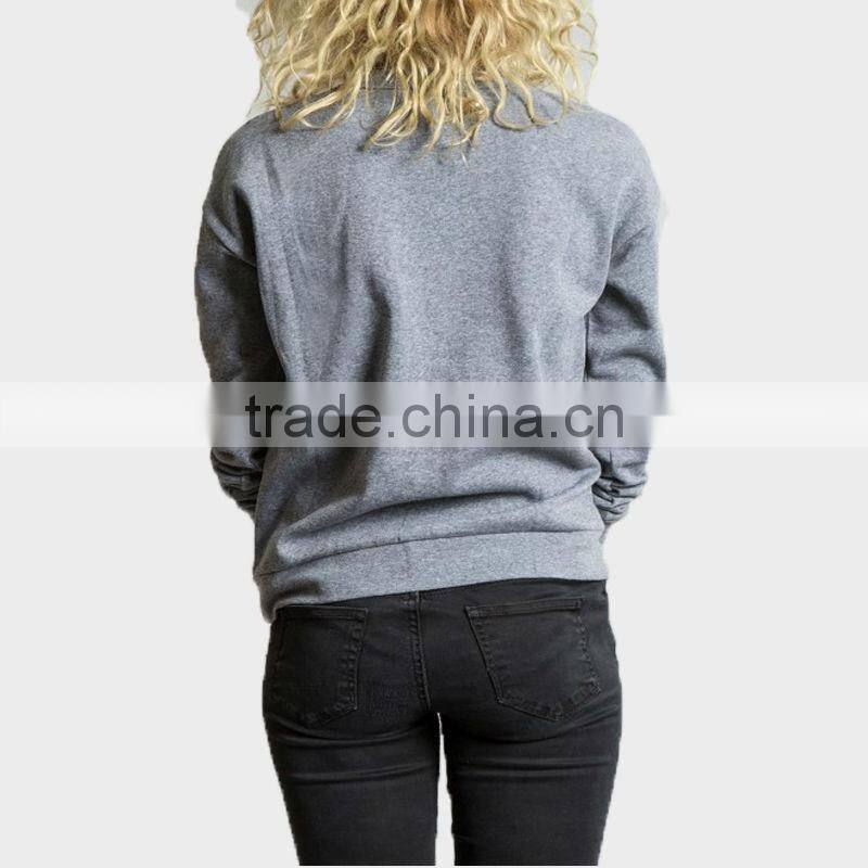 Custom Hoodies Long sleeve crew neck sportswear,women hoody,