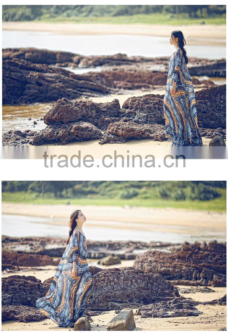 Z&M maxi beach dress ladis maxi dress floral maxi dress sleeveless