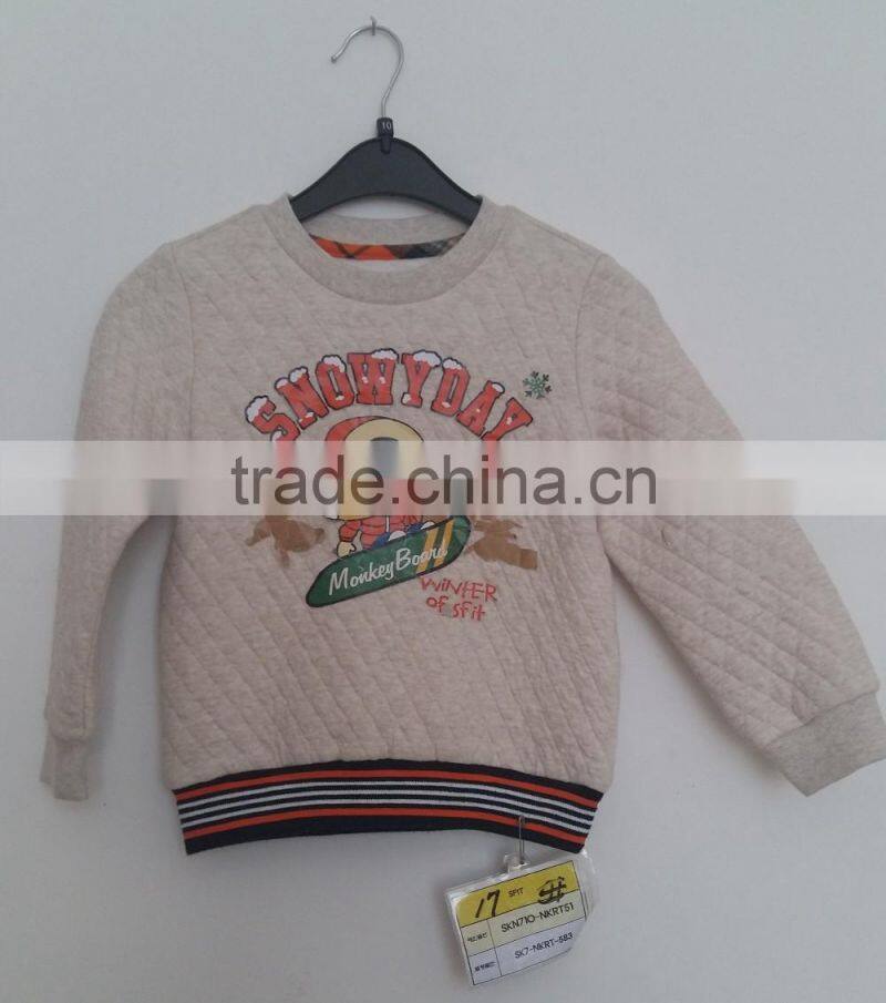 boy's 100 cotton drawing print fleece shirt/coat