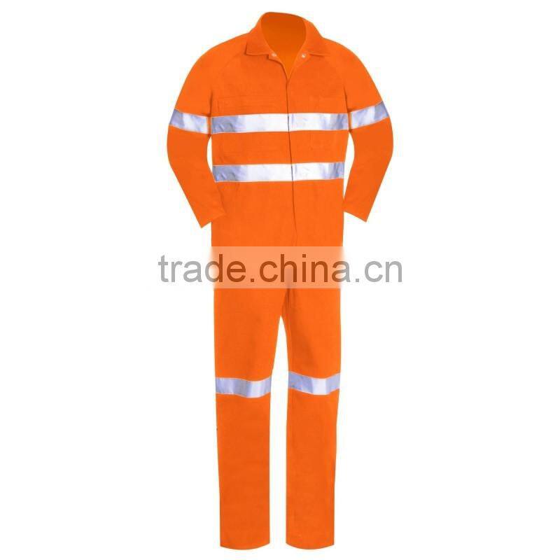 lightweight cotton coveralls with reflective tape