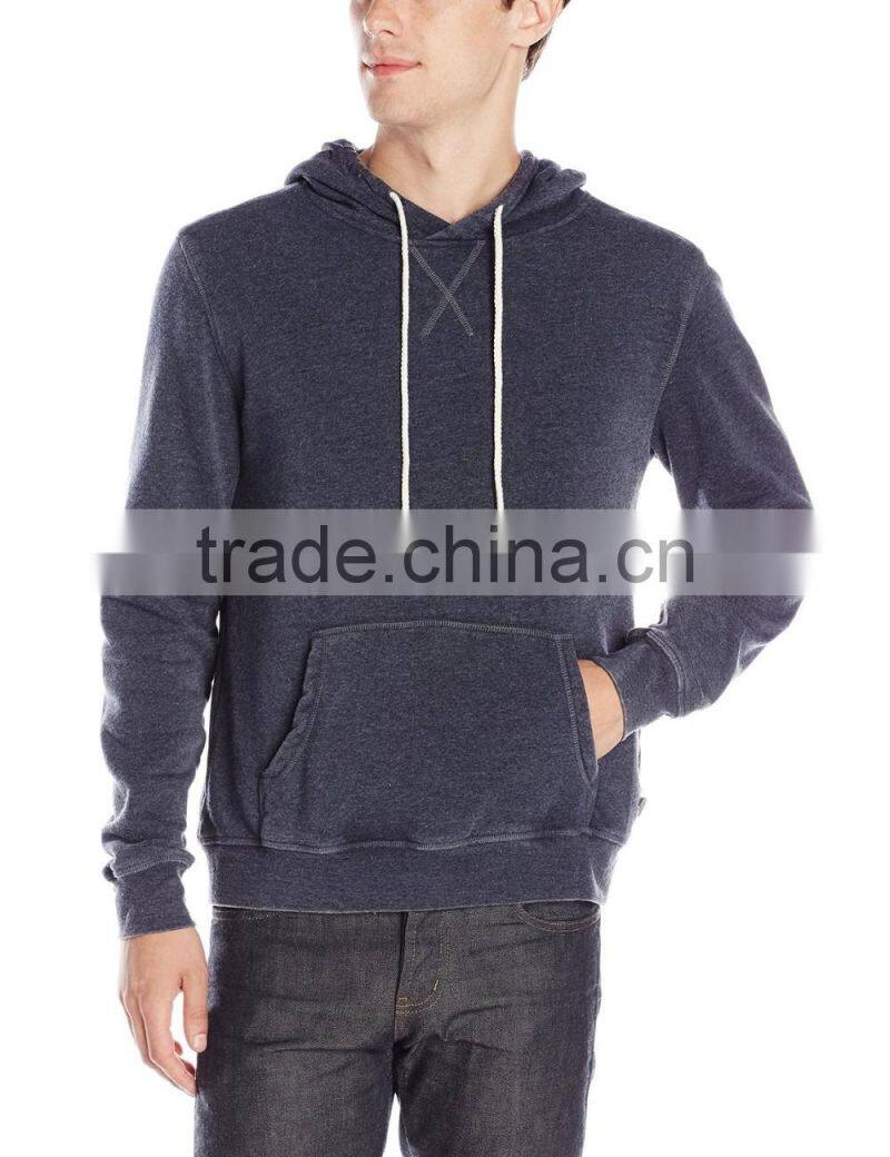 Threads 4 Thought Men's Burnout Fleece Pullover Hoodies