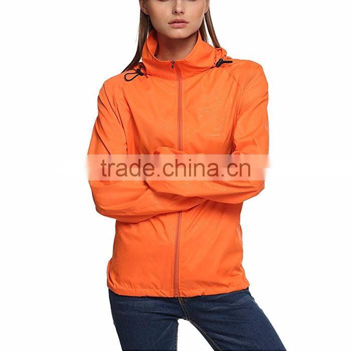 New design fashionable waterproof running cycling rain jacket