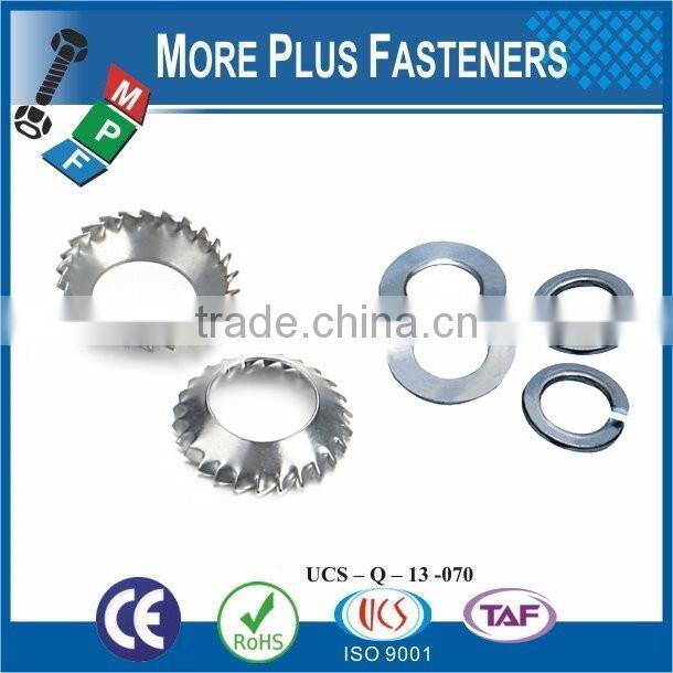 Taiwan Stainless Steel 18-8 Copper Brass Aluminum Brass Double Spring Washer Conical Lock Washer Standard Spring Washer