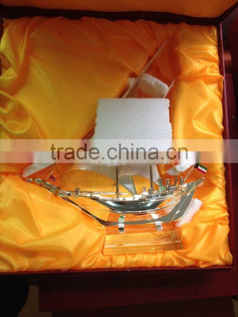 Fascinations Metal Earth Metal Works 3D Laser Cut Metal Golden Ship Model For Home Decoration