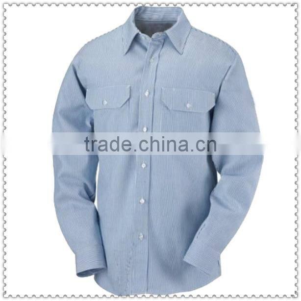 Drotex's Fire Resistant Shirt 7 oz Striped Uniform Shirt