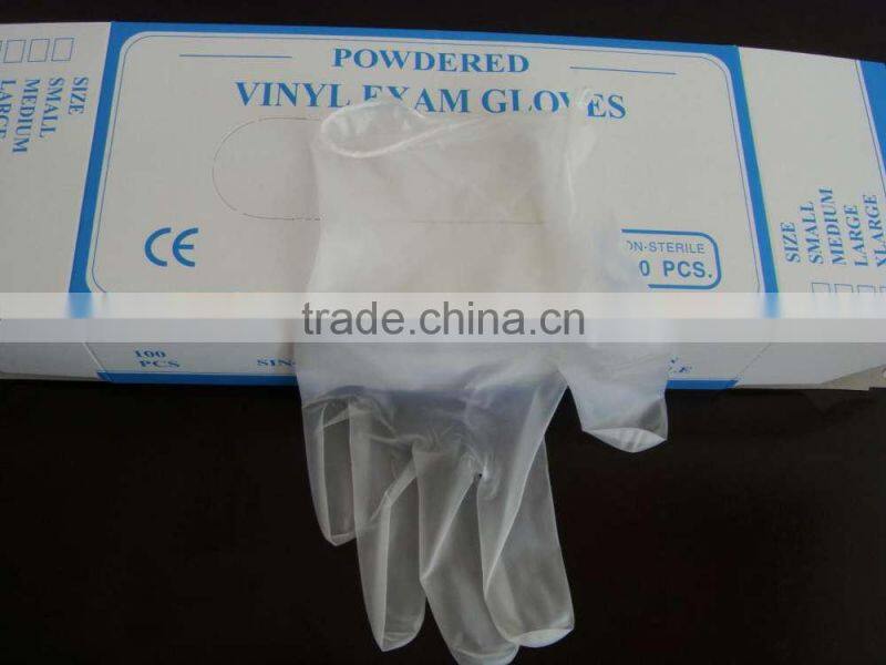Disposable non-allergic powdered free vinyl medical gloves