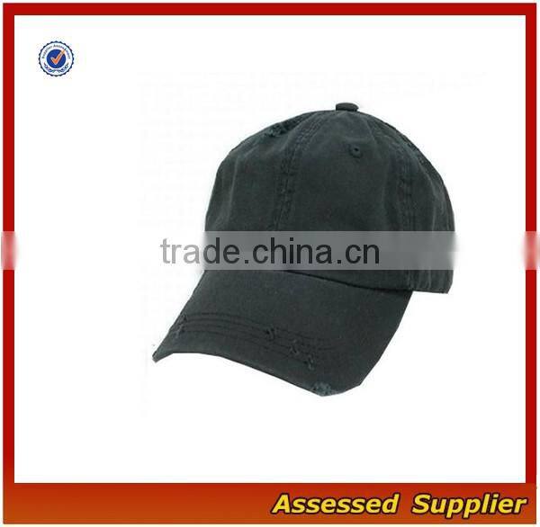 Hot fashion ripped dad hat custom blank cotton dad hat cool casual baseball cap for wholesale