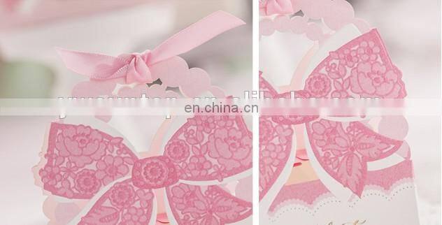 Sweet Lovely Pink Wedding Favor Box for sale