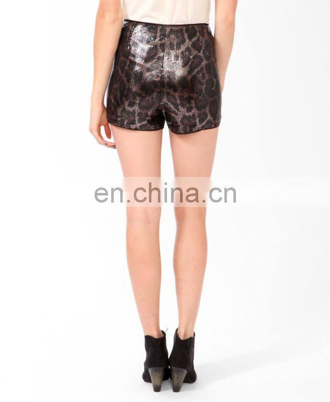 Shimmering Animal Pattern Shorts CSS0012