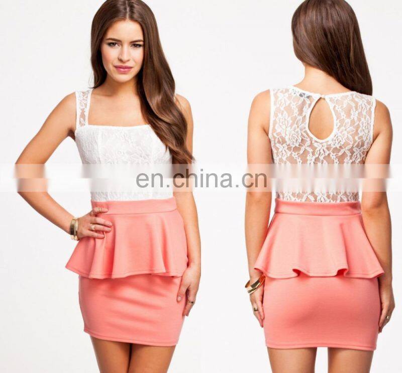 New design women knee length party dresses