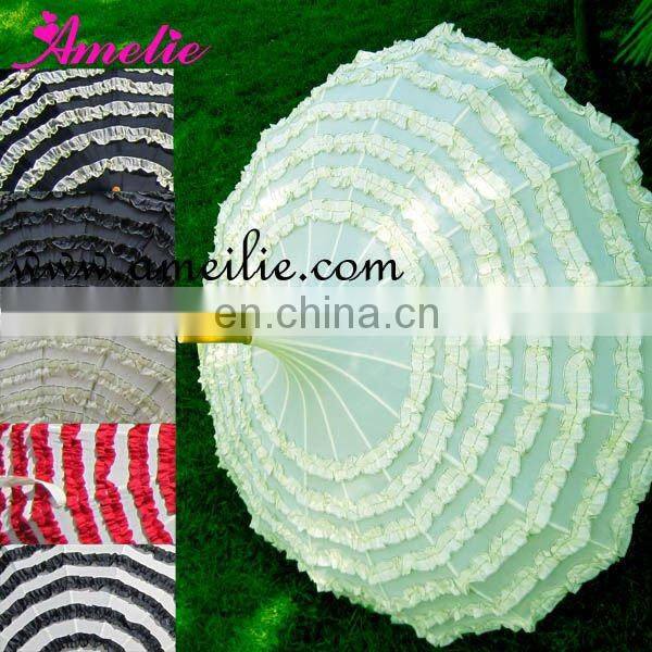 A0402 Stripe pagoda wedding umbrella