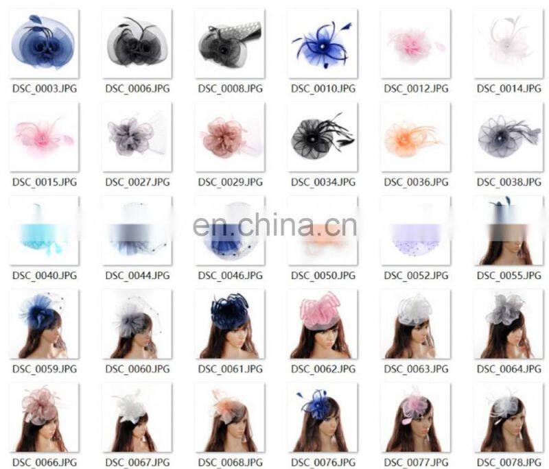 Women Wedding Bridal Headpiece Wedding Hats Fascinator Ladies Wholesale Make Church Hats Wedding Hair Accessories Hair Accessory