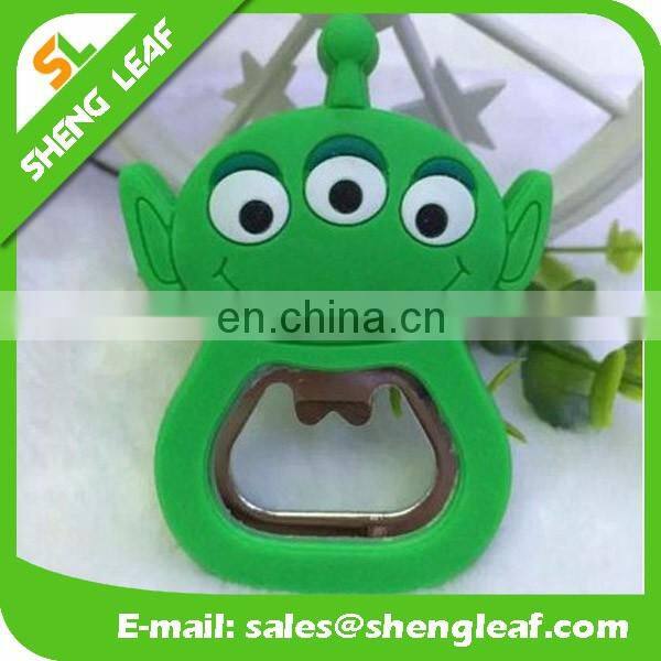 3d design promotinal gifts soft rubber bottle opener