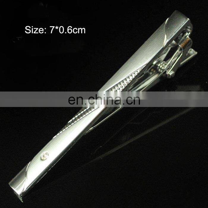 Custom zinc alloy/ brass/ iron material and printing logo tie clip