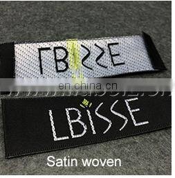 clothing label maker garment labels Silver metallic woven label