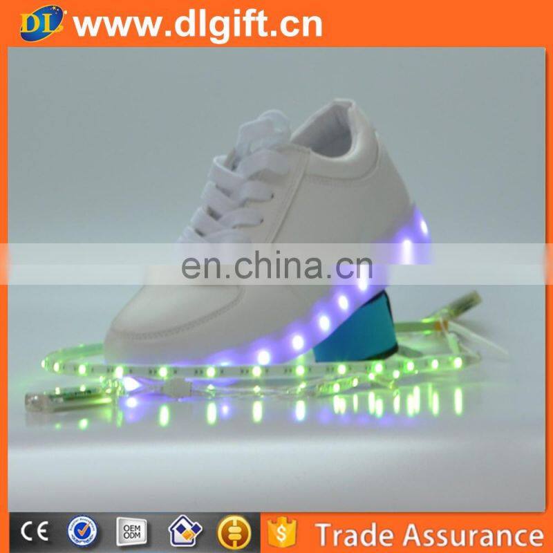 Night event led usb recharge flashing strip shoe light