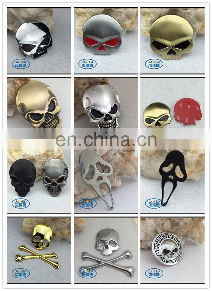 Car Emblem Skull Badges with Varnishing