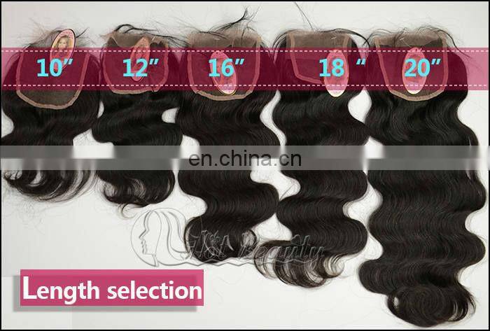 Timely delivery guaranteed 100% european remy virgin human hair with frontal closure