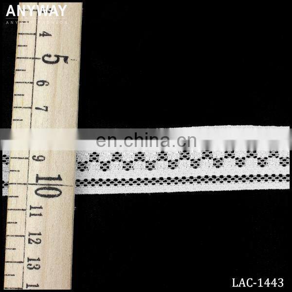 French lace trimming white chemical stretch trimming lace