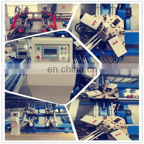 Chinese supplier Aluminum CNC integrated double head precision cutting saw window door machines
