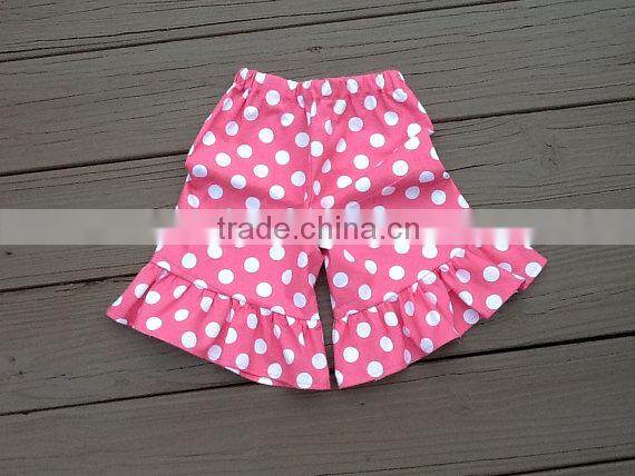 hot sell baby cotton Dot ruffle shorts short pants for kids