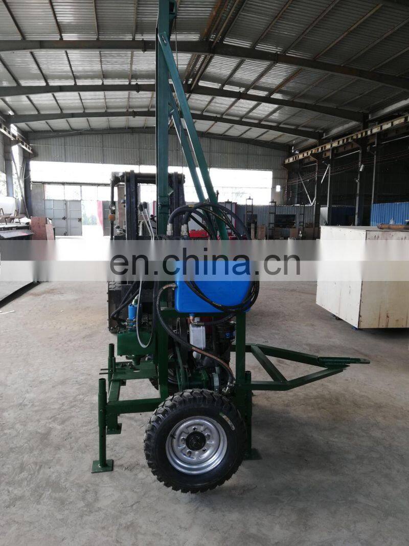 HY-280 small water well drilling rig / hydraulic water well digging machine 100m depth borewell equipment