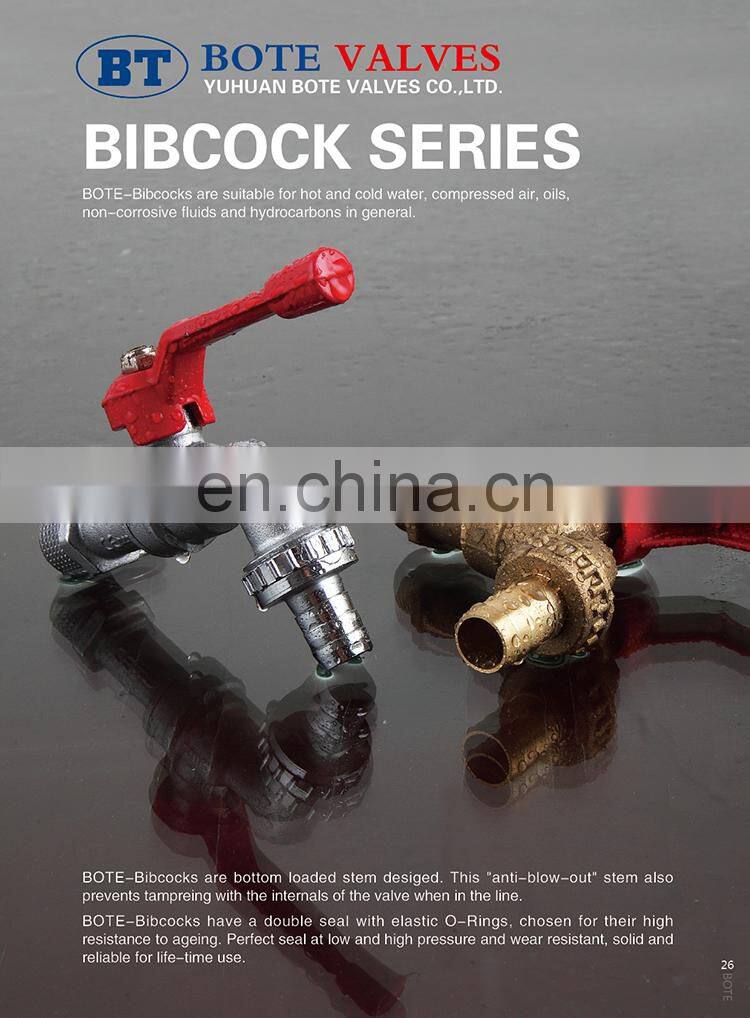 BT2005 Brass forged brass hose wall mount bibcock tap for garden with best quality