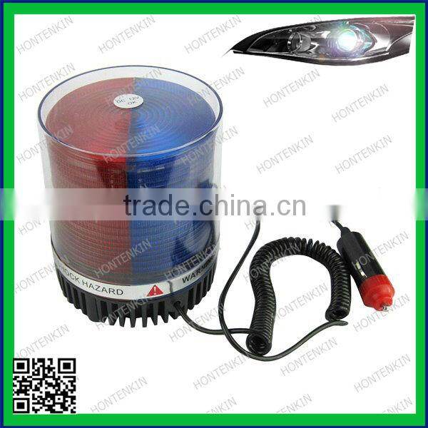 12V 12 x 2LED DIY Bule White Red Flashing Tail Lights Warning Light Emergency Lamp /rectangle