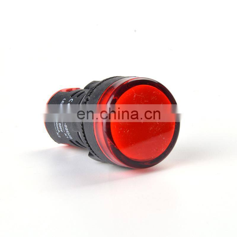 22mm Panel Mount LED Power Electronic Indicator Pilot Signal Light Lamp 12V 24V 110V 220V 380V LED Indicator Signal Light