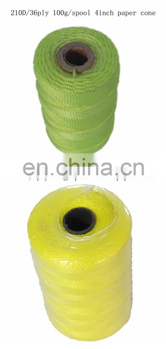 210D/15 net making twine nylon multifilament fishing twine