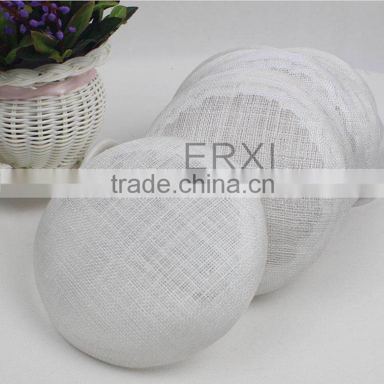 White Fascinator Headpieces Hat Base Sinamay 25cm