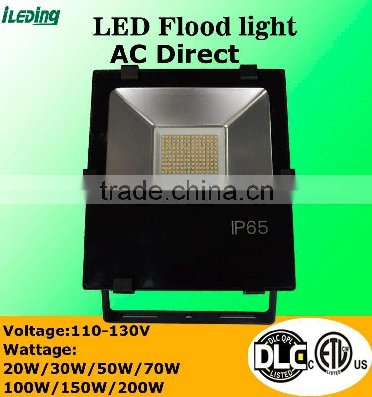LED Waterproof Outdoor Security LED Floodlight 100-277 Volt, Super Bright White