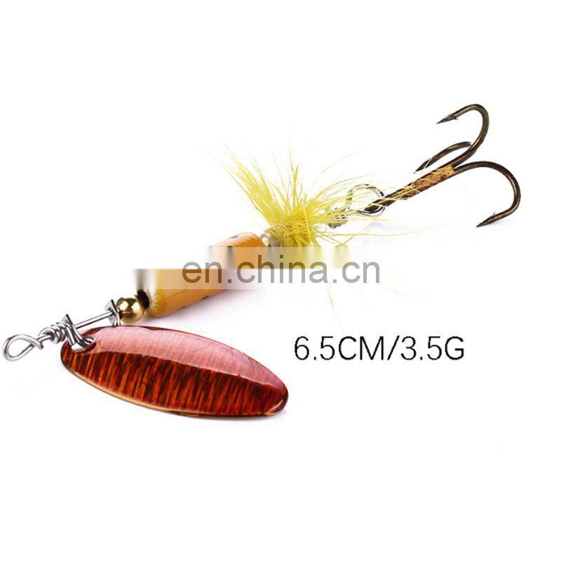 65mm 3.5g Spinner Fishing High Quality Wholesale Exported Fishing Bait Metal Artificial Fishing Lure